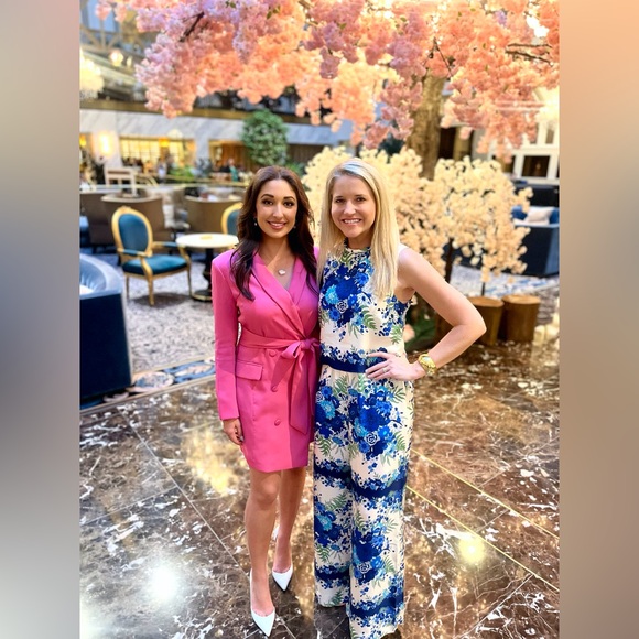 Like new: CARA CARA Samantha Pants, Evening Blue Bombay Bouquet - Picture 4 of 4